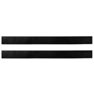 vidaXL Samolepiace tesnenia dver&iacute; s kefou 2 pcs Biela 100 cm