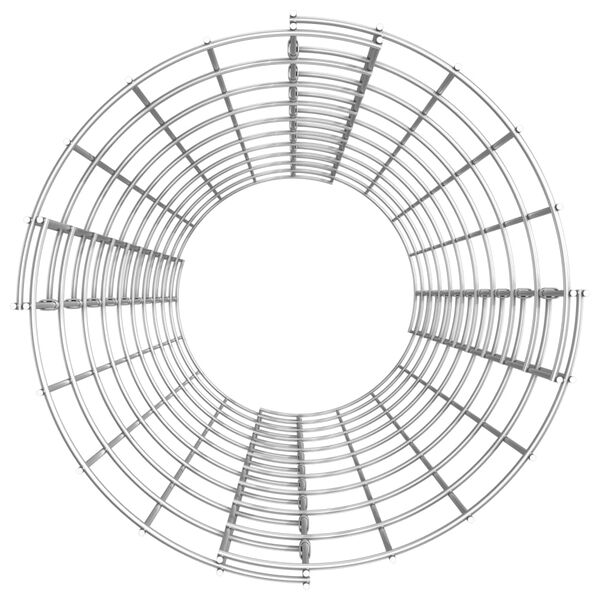 vidaXL Kruhový gabiónový stĺp, pozinkovaná oceľ Ø30x100 cm