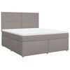 vidaXL Posteľn&yacute; r&aacute;m boxspring s matracom sivohned 180x200 cm l&aacute;tka