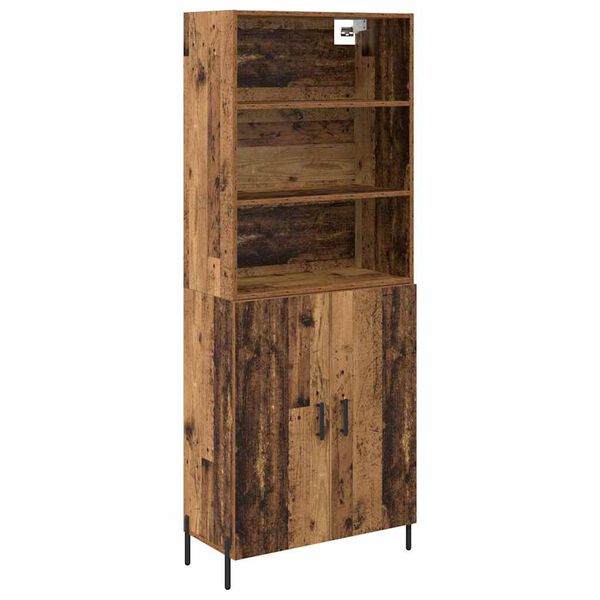 vidaXL Highboard Star&eacute; drevo 69,5 x 32,5 x 180 cm Kompozitn&eacute; drevo
