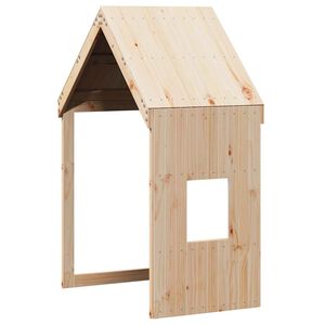 vidaXL Strecha na detsk&uacute; posteľ 60x89x134,5 cm borovicov&yacute; mas&iacute;v