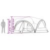 vidaXL Rodinný stan so strechou Zelená a šedá 460 x 430 x 214 cm
