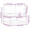 vidaXL Sekčn&eacute; rohov&eacute; pohovky s podložkami 2 ks tmavosiv&eacute;