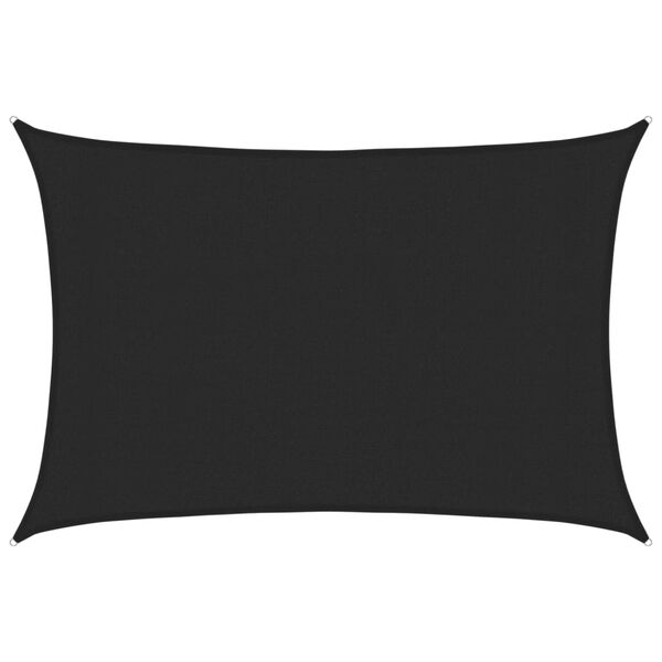 vidaXL Tieniaca plachta 160 g/m&sup2; čierna 3x4,5 m HDPE