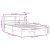 vidaXL Posteľ bez matraca biely 135x190 cm mas&iacute;vna borovica