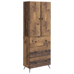 vidaXL Sada skr&iacute;ň 2 pcs Star&eacute; drevo 66 x 34,5 x 90 cm Kompozitn&eacute; drevo