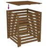 vidaXL Kompostér medovo-hnedý 82,5x82,5x99,5cm borovicový masív
