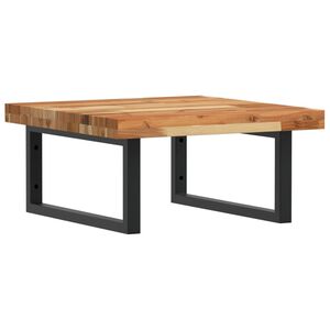 vidaXL Polica pod um&yacute;vadlo n&aacute;stenn&aacute; oceľ a ak&aacute;ciov&yacute; mas&iacute;v