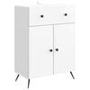 vidaXL Serv&iacute;rovacia skriňa Biela s vysok&yacute;m leskom 66 x 34,5 x 90 cm