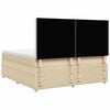 vidaXL Posteľn&yacute; r&aacute;m boxspring s matracom kr&eacute;mov&yacute; 180x200 cm l&aacute;tka