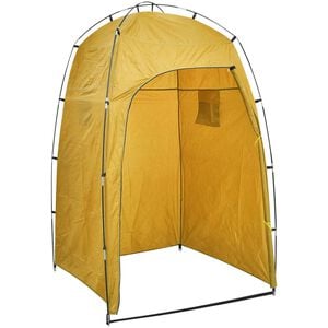 vidaXL Sprchovac&iacute;/WC/prezliekac&iacute; stan, žlt&yacute;