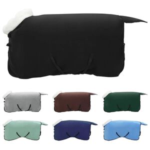 vidaXL Pl&aacute;&scaron;ť pre kone Čierna 105 cm Pol&aacute;rna fleece