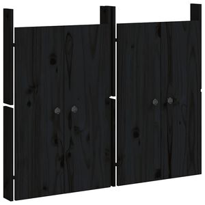 vidaXL Vonkaj&scaron;ie kuchynsk&eacute; dvierka MEPPEL 2 ks čierne 50x9x82 cm borovica