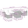 vidaXL 8-dielna záhradná súprava pohoviek s vankúšmi sivá polyratanová