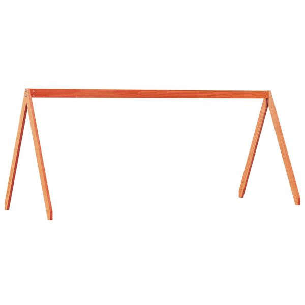 vidaXL Strecha na detsk&uacute; posteľ voskovohned&aacute; 209x95,5x88 cm borovica