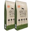 vidaXL Pr&eacute;miov&eacute; krmivo pre psov Adult Active Chicken & Fish (2 x 15 kg)