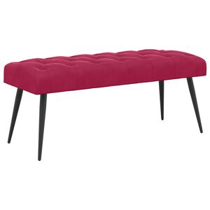 vidaXL Lavica s gomb&iacute;kov&yacute;m pre&scaron;&iacute;van&iacute;m V&iacute;no červen&eacute; 110 x 40 x 46 cm
