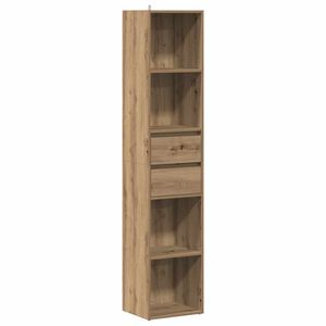 vidaXL skrinka na knihy Artisan Dub 36x30x171 cm Drevo