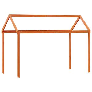 vidaXL Strecha na detsk&uacute; posteľ voskovohned&aacute; 217x95,5x159 cm borovica