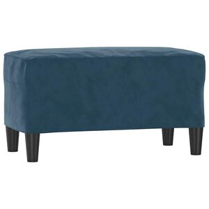 vidaXL Lavička modr&aacute; 70x35x41 cm zamat