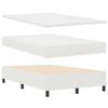 vidaXL Posteľ s pružinovým rámom Krémová a biela 203 x 120 x 88 cm