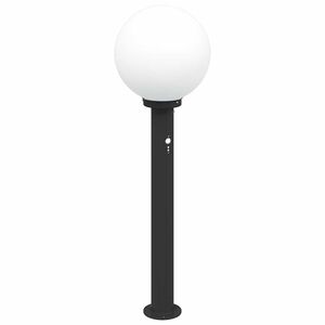 vidaXL Stĺpikov&eacute; svietidlo so senzorom 80 cm čierne IP44