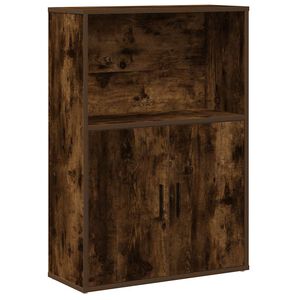 vidaXL Knižnica dymov&yacute; dub 60x24x85 cm kompozitn&eacute; drevo
