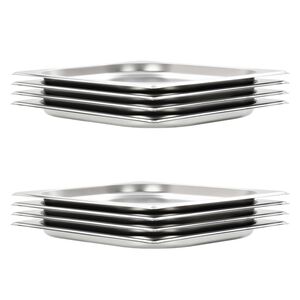 vidaXL Gastron&aacute;doby 8 ks, GN 1/2, 20 mm, nehrdzavej&uacute;ca oceľ