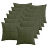 vidaXL Poťah na podložku 12 pcs ALMELO Zelen&aacute; 45 x 45 cm man&scaron;estr