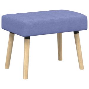 vidaXL Pruhovo pre&scaron;it&aacute; lavica Modr&aacute; dž&iacute;novina 60 x 40 x 45 cm L&aacute;tka