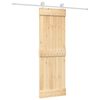 vidaXL Posuvn&eacute; dvere Pr&iacute;rodn&aacute; a biela 70 x 210 cm