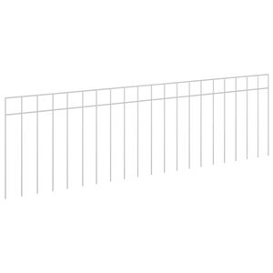 vidaXL Z&aacute;hradn&yacute; plotov&yacute; panel 12 ks 100 x 30 cm Pozinkovan&aacute; oceľ