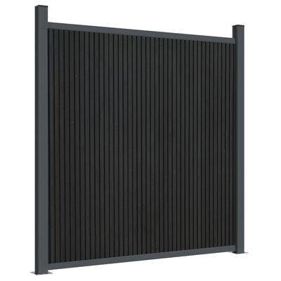vidaXL Plotový panel, WPC, sivý 173x186 cm
