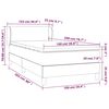 vidaXL Boxspring posteľ s matracom bledosiv&yacute; 100x200 cm l&aacute;tka