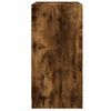 vidaXL Bočn&aacute; skrinka so sklenen&yacute;mi dvierkami dymov&yacute; dub 68x37x75,5 cm
