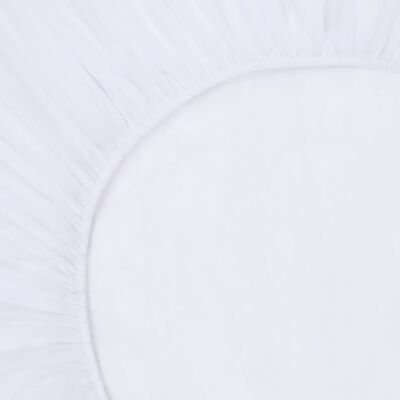 vidaXL Napínacie vodeodolné prestieradlá 2 ks bavlna 90x200 cm biele