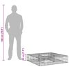 vidaXL Gabi&oacute;nov&aacute; vyv&yacute;&scaron;en&aacute; posteľ Strieborn&aacute; 100 x 100 x 20 cm