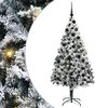 vidaXL Umel&yacute; vianočn&yacute; stromček Biela 180 cm PVC a Oceľ a Plast