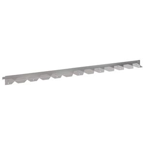 vidaXL Obrubn&iacute;k tr&aacute;vnika 10 ks 102 x 4 x 4 cm Oceľ Strieborn&aacute;