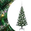 vidaXL Umel&yacute; predsvieten&yacute; vianočn&yacute; stromček Zelen&aacute; 120 cm PVC a kov