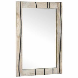 vidaXL K&uacute;peľňov&eacute; zrkadlo Biela 50 x 2,5 x 70 cm Obdĺžnikov&yacute;