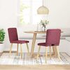 vidaXL Jedálenské stoličky 2 ks, vínovo červené, látka