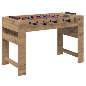 vidaXL Stoln&yacute; futbal Remeseln&yacute; Dub 125 x 60,5 x 80 cm Kompozitn&eacute; drevo