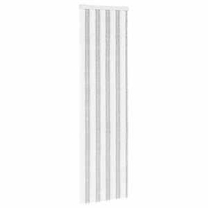 vidaXL Z&aacute;ves proti hmyzu z chenille Svetlo &scaron;ed&aacute; a biela 56 x 200 cm