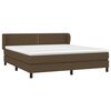vidaXL Boxspring posteľ s matracom tmavohned&aacute; 160x200 cm l&aacute;tka