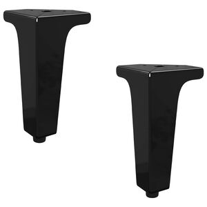 vidaXL Nohy n&aacute;bytku 2 ks Čierna 54,1 x 54,1 x 100 mm Železo