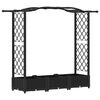 vidaXL Vyv&yacute;&scaron;en&yacute; z&aacute;hon s mriežkou a strechou Čierna 169 x 40 x 123 cm