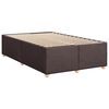vidaXL Boxspring posteľ s matracom tmavohned&aacute; 120x200 cm l&aacute;tka