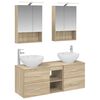 vidaXL Sada k&uacute;peľňov&eacute;ho n&aacute;bytku 5 pcs Dub sonoma