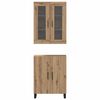 vidaXL Highboard 2 pcs dub artisan Kompozitn&eacute; drevo